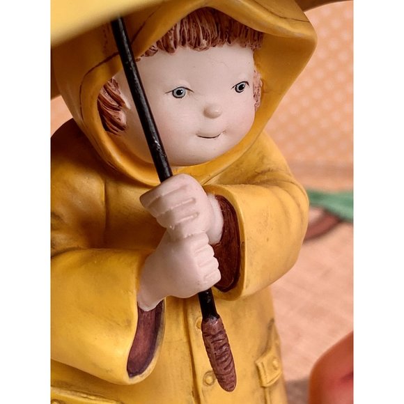 Special Friends "Sarah and Chester" Waiting in the rain #16, 1998, handpainted, - Picture 3 of 17